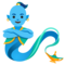 Man Genie emoji on Google